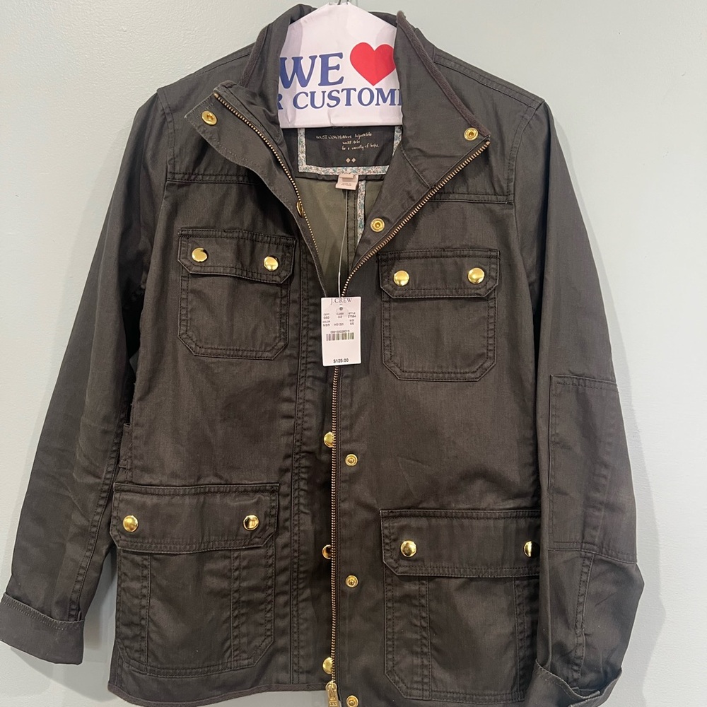 J. Crew Relaxed Boyfriend Field Jacket - Black
